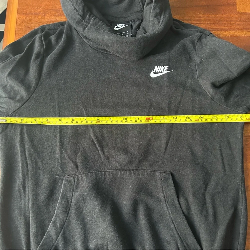 Nike Black Funnel Neck Lightweight Pullover Hoodie Sweatshirt‎